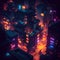 Cyberpunk City Nightscape with Hyperrealistic Detail, Made with Generative AI