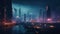Cyberpunk cityscape: HUID-driven, neon-lit, and hyper-detailed