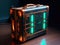 cyberpunk suitcase with encryption technology inside