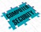 Cybersecurity or computer security encryption to guard against attack - 3d illustration