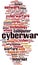 Cyberwar word cloud