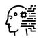 Cyborg Artificial Intelligence Vector Sign Icon