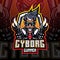 Cyborg gunners esport mascot logo