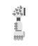 Cyborg hand. Mechanical technology cybernetic iron arm robot of future