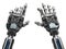 Cyborg hand typing gesture