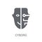Cyborg icon. Trendy Cyborg logo concept on white background from