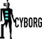 Cyborg word text logo Illustration.