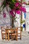 Cyclades style streets and architecture in Lefkes village, Paros, Greece