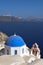 Cycladic Architecture in Fira, Santorini, Greece