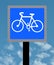 Cycle lane sign