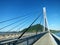 The cycle lane of Tatara Bridge (å¤šã€…ç¾…å¤§æ©‹, Tatara Ohashi) above the Seto Inland Sea, JAPAN