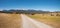 Cycle path through hilly landscape, buckelwiesen, upper bavaria at springtime