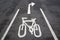 Cycle Path Sign on Street