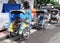 Cycle rickshaw or Becak in Indonesia