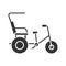 Cycle rickshaw glyph icon