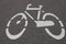 Cycle road sign- Bike lane symbol