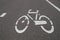 Cycle road sign- Bike lane symbol