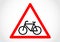 Cycle route information road sign