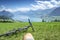 Cycler relaxes on top of Lake Lucerne