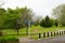 Cycleway through Hamilton Gardens, New Zealand