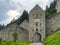 Cycleway of Pusteria valley: ruins of castle at Chiusa