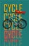 Cycling, Bicycle, Fun bike poster