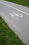 Cycling/biking path in a park