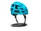 Cycling blue helmet for cyclist 3d render on white background with shadow