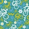 Cycling decorative funny background.