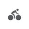 Cycling icon, color, line, outline vector sign, linear style pictogram isolated on white. Symbol, logo illustration