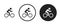 Cycling icon . web icon set .