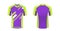 Cycling Jersey vector mockup. T-shirt sport design template. Sublimation printing for sportswear. Apparel blank for triathlon,