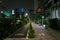 Cycling lane in Tokyo: Night scene