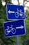 Cycling road signs