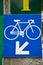 Cycling road signs.