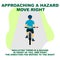 Cycling rules for traffic safety, approaching a hazard move right bicycle hand signals.