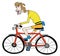 Cyclist cartoon
