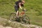 Cyclist On Countryside Track