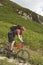 Cyclist On Countryside Track