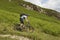 Cyclist On Countryside Track