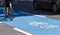 Cyclist on a Cycle Superhighway in London