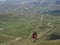 A cyclist defying the dangers of the Carpathian Mountains.