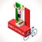 Cyclist Giro Italia Winner Isometric People