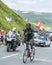 The Cyclist Kevin Reza on Col de Peyresourde - Tour de France 2014