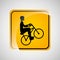Cyclist person sign sport extreme design