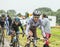The Cyclist Richie Porte on a Cobbled Road - Tour de France 2014