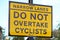 Cyclist sign