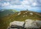 Cyclist on top of Kralova Hola mountain in Slovakia.