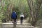 Cyclists on the path, Lleida