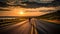 Cyclists practice cycling on open road